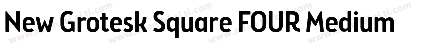 New Grotesk Square FOUR Medium字体转换